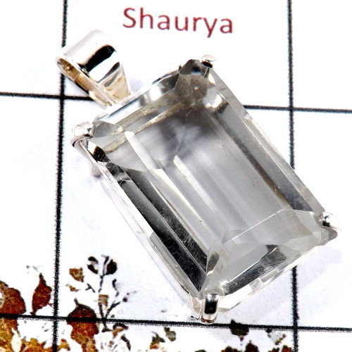Crystal Quartz G - SPS912-Marvellous Crystal Quartz Handmade Prong Setting Pendants Crystal Quartz G - SPS912-Marvellous Crystal Quartz Handmade Prong Setting Pendants