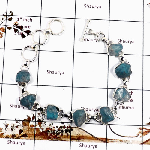 Apatite Rough D - RGB994-Natural Rough Gemstone Wholesale Bracelets 925 Sterling S