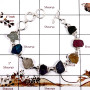 Chrome Diopside,Apatite,Tanzanite & Citrine H - RGB994-Natural Rough Gemstone Wholesale Bracelets 925 Sterling S