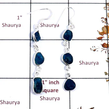 Apatite Rough G - BZE722-Adorable Natural Rough Gemstone Handmade Bezel Earrings 9 Apatite Rough G - BZE722-Adorable Natural Rough Gemstone Handmade Bezel Earrings 9