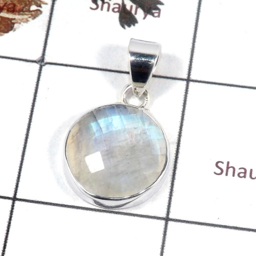 Rainbow Moonstone E - ISP679-Indian Company Wholesale Rainbow Moonstone Pendants 925 S