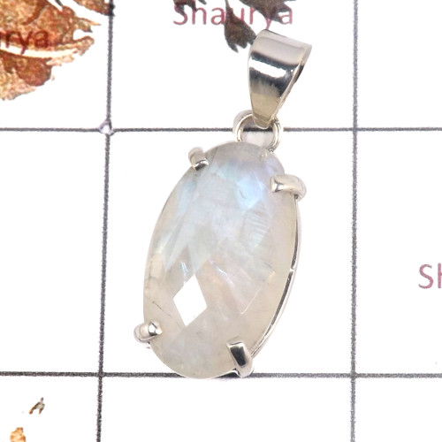Rainbow Moonstone O - ISP679-Indian Company Wholesale Rainbow Moonstone Pendants 925 S