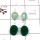 Aqua Chalcedony Cut  & Green Onyx E - BZE718-Stunning Two Stone Handmade Bezel Earrings 925 Sterling S