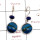 Rainbow Calsilica & Lapis Cab B - SPE884-Fabulous Wholesale 925 Sterling Silver Earrings Cab & Cut