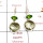 Green Amethyst & Peridot Cut M - SPE884-Fabulous Wholesale 925 Sterling Silver Earrings Cab & Cut