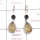Peach Moonstone Cab & Mystic Cut C - SPE881-Amazing Design 925 Sterling Silver Earrings Cut & Cab Gem