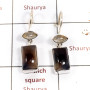 Banded Onyx & Gold Rutile Cab F - SPE881-Amazing Design 925 Sterling Silver Earrings Cut & Cab Gem