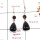 Banded Onyx & Smokey Cut G - SPE881-Amazing Design 925 Sterling Silver Earrings Cut & Cab Gem