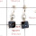 Banded Onyx & Pearl Cab K - SPE881-Amazing Design 925 Sterling Silver Earrings Cut & Cab Gem