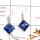 Blue Kyanite Cab A - SPE871-925 Silver Party Wear Blue Kyanite Earrings Cab Gemstone 