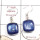Blue Kyanite Cab E - SPE871-925 Silver Party Wear Blue Kyanite Earrings Cab Gemstone 