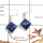 Blue Kyanite Cab F - SPE871-925 Silver Party Wear Blue Kyanite Earrings Cab Gemstone 