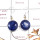 Blue Kyanite Cab G - SPE871-925 Silver Party Wear Blue Kyanite Earrings Cab Gemstone 