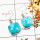 Blue Larimar Cab G - SPE870-Exclusive Blue Larimar Gemstone 925 Silver Earrings Whole