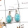 Blue Larimar Cab H - SPE870-Exclusive Blue Larimar Gemstone 925 Silver Earrings Whole