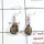 Pyrite Druzy F - SPE867-Sparkling Pyrite Druzy 925 Sterling Silver Earrings Whole