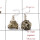 Pyrite Druzy G - SPE867-Sparkling Pyrite Druzy 925 Sterling Silver Earrings Whole
