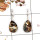 Astrophyllite Rough C - SPE860-Sparkling Astrophyllite Rough 925 Silver Plain Setting Earrings Handmade Collection