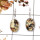 Astrophyllite Rough D - SPE860-Sparkling Astrophyllite Rough 925 Silver Plain Setting Earrings Handmade Collection