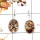 Astrophyllite Rough F - SPE860-Sparkling Astrophyllite Rough 925 Silver Plain Setting Earrings Handmade Collection