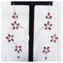 Rhodolite Garnet Cut A - BZE716-Party Wear 925 Sterling Silver Bezel Long Earrings Cut & Cab Gemstone Handmade Collection