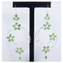 Peridot Cut C - BZE716-Party Wear 925 Sterling Silver Bezel Long Earrings Cut & Cab Gemstone Handmade Collection
