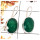 Green Onyx Cut B - SPE850-Indian Factory Made Green Onyx Cut Gemstone Earrings 925 Silver Plain Setting Design
