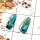 Blue Copper Turquoise Cab B - SPE829-Solid 925 Silver Pretty Look Blue Copper Turquoise Earrings Wholesale Collection