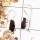 Garnet Rough F - SPE824-Indian Factory Made Gorgeous Rough Gemstone Earrings 925 Silver Plain Setting