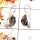 Herkimer Diamond Rough C - SPE823-Amazing Herkimer Diamond Rough Stone Earrings 925 Sterling Silver Plain Setting