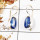 Kyanite Cab B - SPE822-Solid 925 Sterling Silver Blue kyanite Cab Gemstone Earrings Handmade Collection