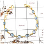 Blue Topaz Cut B - SBB891-Party Wear Cut Gemstone Bezel Bracelet 925 Sterling Silver 18K Gold Plated Collection