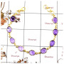 Amethyst Cut C - SBB891-Party Wear Cut Gemstone Bezel Bracelet 925 Sterling Silver 18K Gold Plated Collection