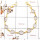 Rose Quartz Cut E - SBB891-Party Wear Cut Gemstone Bezel Bracelet 925 Sterling Silver 18K Gold Plated Collection
