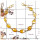Citrine Cut G - SBB891-Party Wear Cut Gemstone Bezel Bracelet 925 Sterling Silver 18K Gold Plated Collection