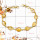 Citrine Cut H - SBB891-Party Wear Cut Gemstone Bezel Bracelet 925 Sterling Silver 18K Gold Plated Collection