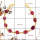 Ruby Cut J - SBB891-Party Wear Cut Gemstone Bezel Bracelet 925 Sterling Silver 18K Gold Plated Collection
