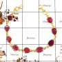 Ruby Cut J - SBB891-Party Wear Cut Gemstone Bezel Bracelet 925 Sterling Silver 18K Gold Plated Collection