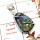 Dichroic Glass A - ISP652-Awesome Dichroic Glass Gemstone Plain Setting Pendant 925 Sterling Silver Jewellery