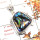 Dichroic Glass G - ISP652-Awesome Dichroic Glass Gemstone Plain Setting Pendant 925 Sterling Silver Jewellery