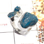 Apatite Rough A - SRR983-Amazing Rough Gemstone Ring 925 Sterling Silver Handmade Collection
