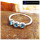 Swiss Blue Topaz Cab H - SFJ913-Exclusive Cabochon Gemstone Light Weight Trilogy Ring 925 Sterling Silver