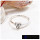 White Topaz Cut J - SFJ906-Classic Light Weight Cut Gemstone Trilogy Ring 925 Sterling Silver