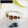 Citrine Cut D - SFJ904-Solid 925 Sterling Silver Light Weight Adjustable Midi Ring Four Cut Gemstone