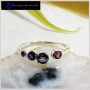 Garnet, Iolite & Amethyst Cut G - SFJ904-Solid 925 Sterling Silver Light Weight Adjustable Midi Ring Four Cut Gemstone