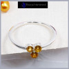 Citrine Cut I - SFJ903-Amazing Design Cut Gemstone Light Weight Tiny Ring 925 Sterling Silver