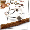 Labradorite Cab & Smokey Cut H - SFJ901-Gorgeous Look Two Gemstone Light Weight Ring 925 Sterling Silver
