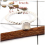 Rainbow Moonstone Cut B - STK936-925 Silver Handmade Light Weight Stacking Ring With Cut Gemstone