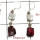 Pink Tourmaline Rough, Pearl Cab D - SPE813-Party Wear Rough Stone 925 Silver Plain Setting Earrings Handmade Collection