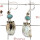 Aquamarine Rough & Larimar Cab G - SPE813-Party Wear Rough Stone 925 Silver Plain Setting Earrings Handmade Collection